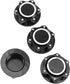 4Pcs ProtonRC 24mm Wheel Hub Cover Hex Dust Lock Nut Adapter Compatible with Arrma 1/5 Kraton Outcast 8S RC Car (Black)