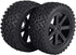 ProtonRC Pre-Glued 12mm Hex Wheel Rims Rubber Tires with Foam Inserts, Height 88mm, for 1/10 Buggy, Set of 4
