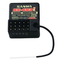 Sanwa RX-493i Waterproof Telemetry Receiver FH5, SUR 107A41376A