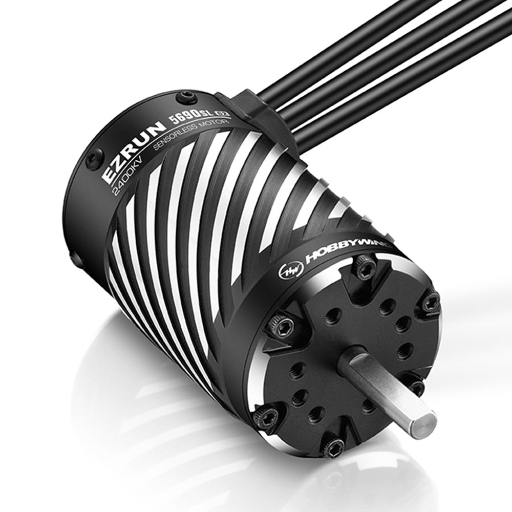 Hobbywing EZRUN-5690SL 2400KV G2 Brushless Sensorless Motor Black For 1/7 1/8 RC Car