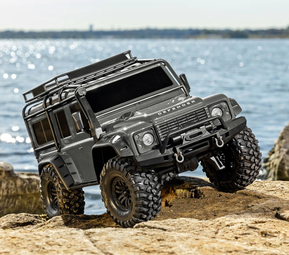 Traxxas TRX-4 1/10 Scale & Trail Rock Crawler w/Land Rover Defender Body (Silver) w/XL-5 ESC & TQi 2.4GHz Radio