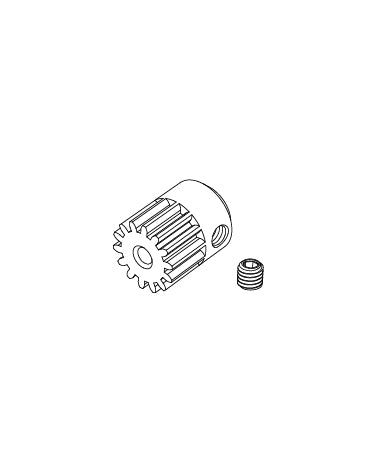 MJX Hyper Go 14211 Motor Pinion Gear 16392C με Grub Screw