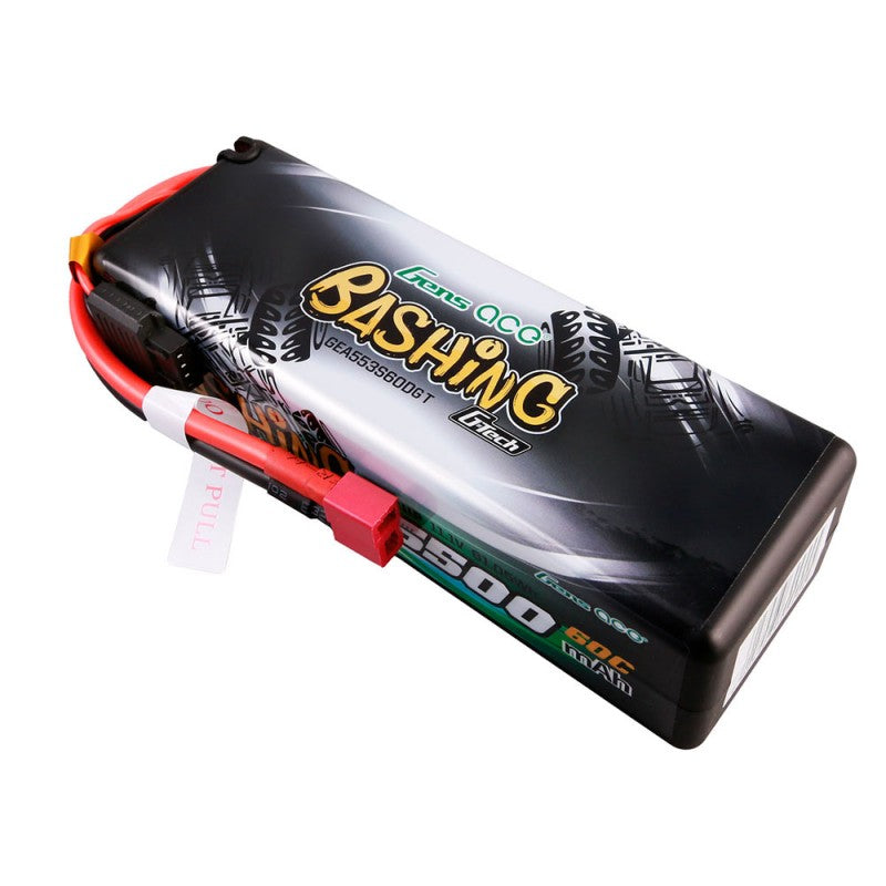 Gens ace G-Tech 5500mAh 11.1V 3S1P 60C HardCase 15# car Lipo Battery with T-plug
