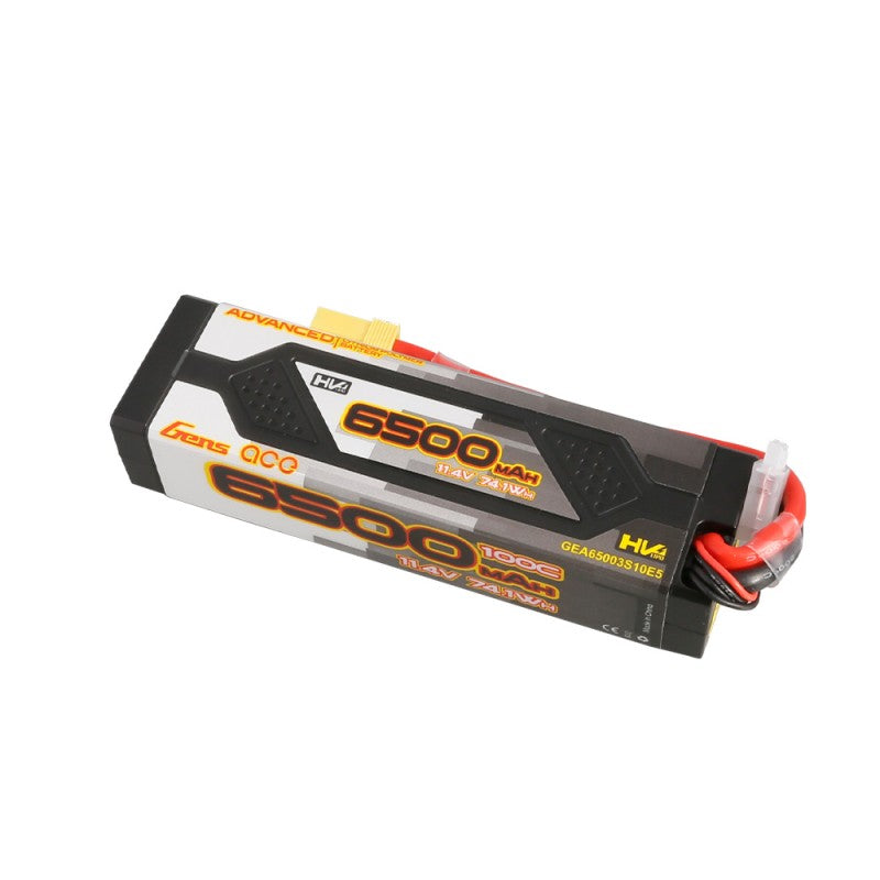 Gens ace Advanced 6500mAh 11.4V 100C 3S1P HardCase 60# Lipo Battery Pack with EC5