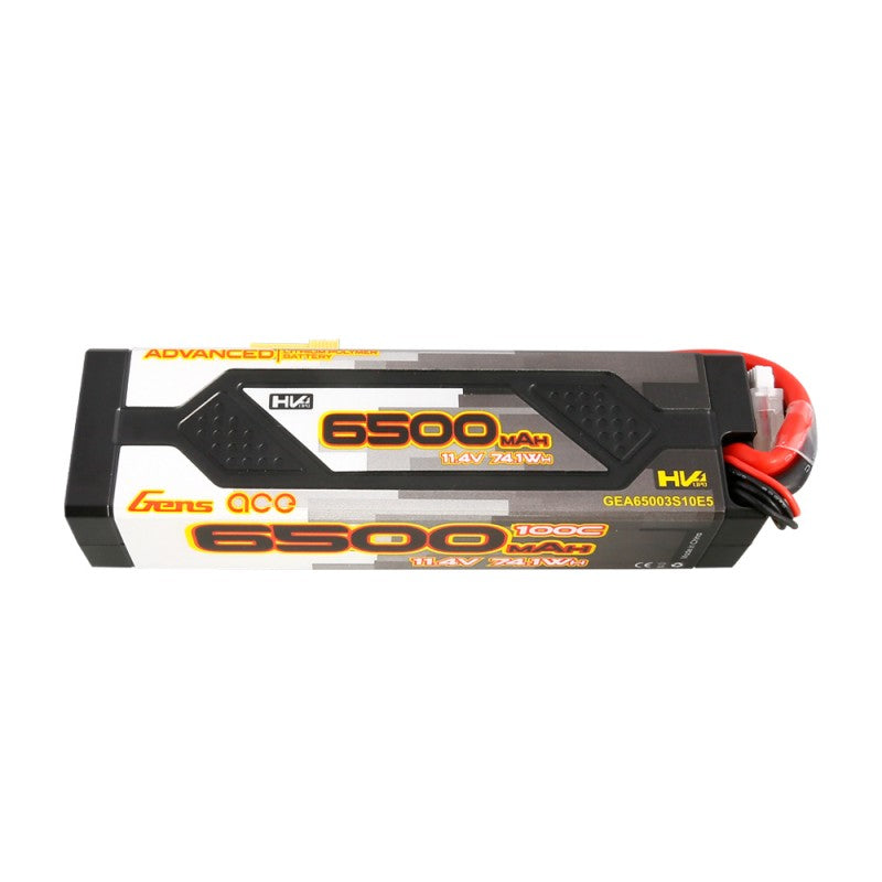 Gens ace Advanced 6500mAh 11,4V 100C 3S1P HardCase 60# Lipo Battery Pack with EC5