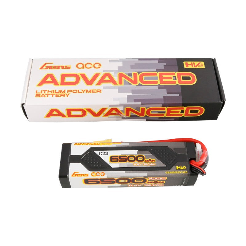 Gens ace Advanced 6500mAh 11,4V 100C 3S1P HardCase 60# Lipo Battery Pack with EC5