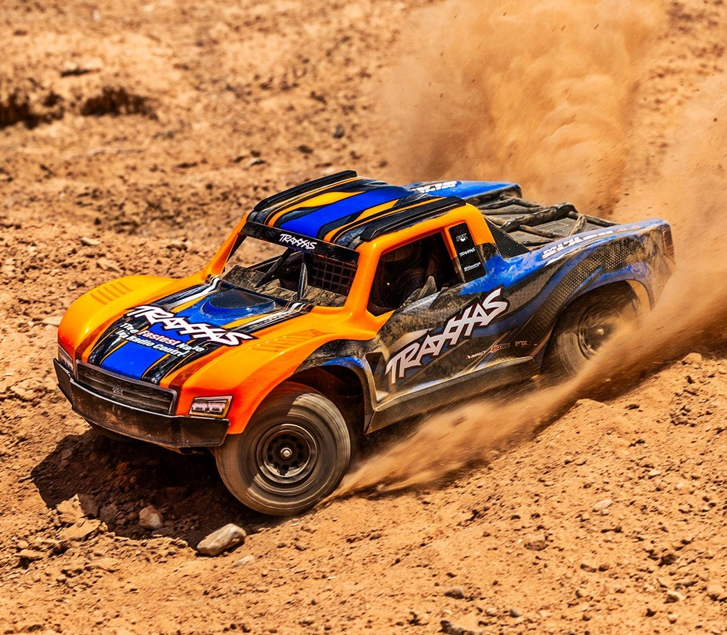 Traxxas Mini Slash® Brushless 1/16 4WD RTR Short Course Truck (Orange) w/TQ™ 2.4Ghz Radio, Battery