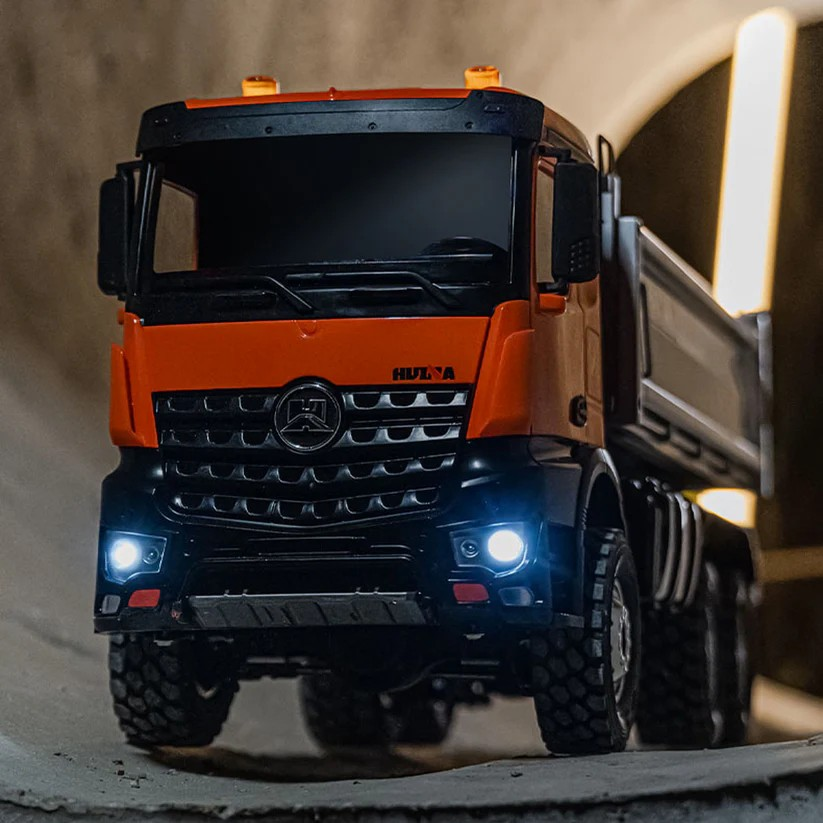 HUINA 1598 1/14 2.4G Remote Control Dumper 6x6 Engineering Transport Vehicle Lifting Rod Tipper