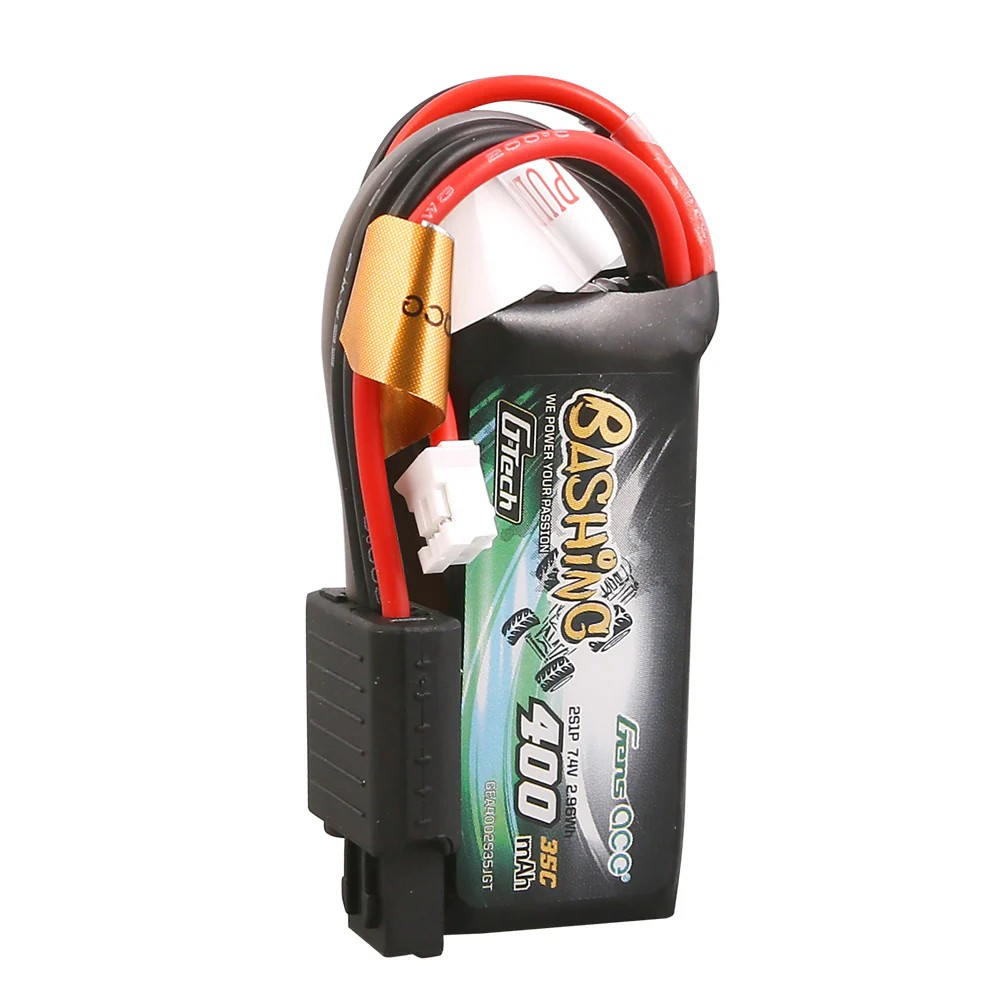 Gens ace G-Tech 400mAh 7.4V 2S 35C Lipo Battery Pack with JST-PHR Plug-Bashing Series