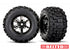 Traxxas Tires & Wheels Sledgehammer Belted / X-MAXX Black Chrome (2)