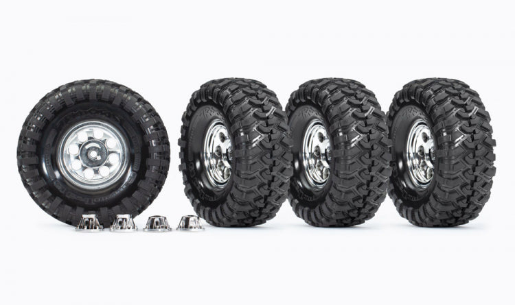 Traxxas Tires & Wheels 1.9 Resto-Mod (for 8255A Axle) (4)