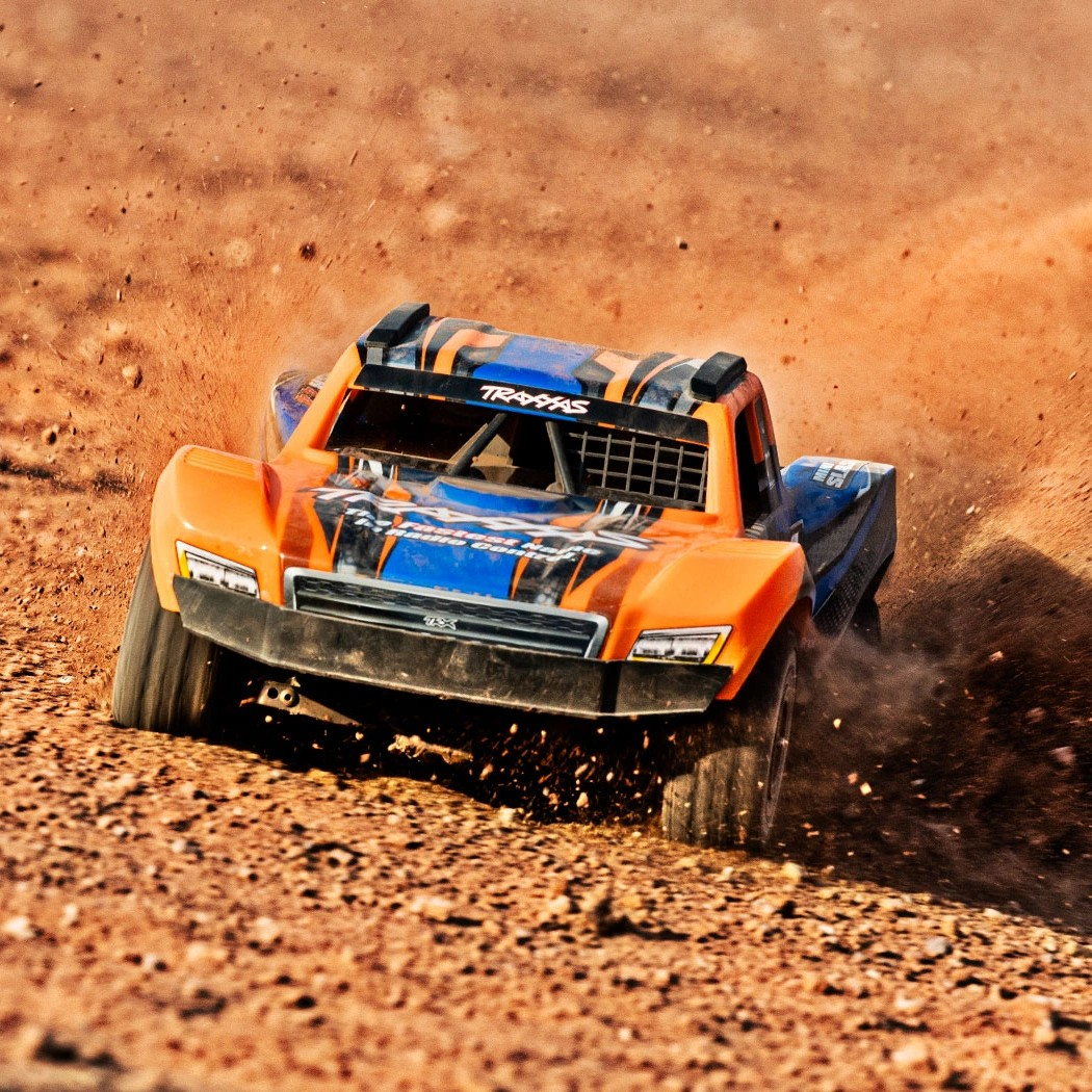 Traxxas Mini Slash® Brushless 1/16 4WD RTR Short Course Truck (Orange) w/TQ™ 2.4Ghz Radio, Battery