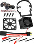Ψύκτρα κινητήρα PROTONRC με ανεμιστήρα ψύξης υψηλής ταχύτητας συμβατή με Traxxas 1/8 4WD Sledge 95076-4 (Μαύρο)