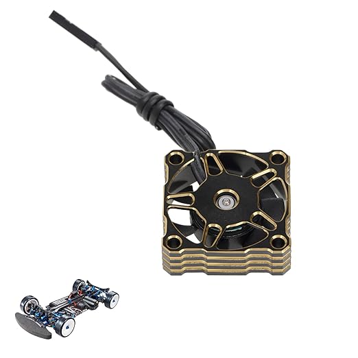 ProtonRC  Aluminium 30x30 Fan for ESC and Motor 9V/25000RPM - Black and Gold