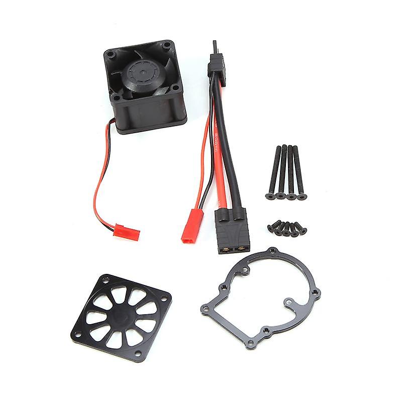PROTONRC Motor Heatsink with High Speed Cooling Fan Compatible with Traxxas 1/8 4WD Sledge 95076-4 (Black)