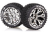 Louise 2.8" ST-Hummer Tyres on (1/2 Offset) Chrome Rims - Glued Wheels 2Pcs