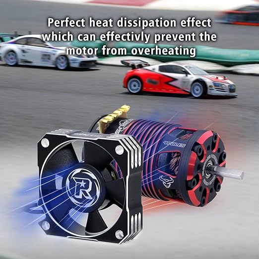 ProtonRC 35mm Aluminum Case High Speed 21000 RPM Cooling Fan -Silver/Black