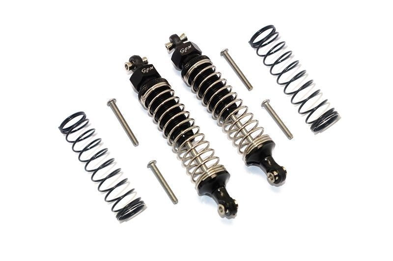 ALUMINUM FRONT/REAR ADJUSTABLE SPRING DAMPERS -8PC SET black GPM TRX TRX4 DEFENDER TRX6