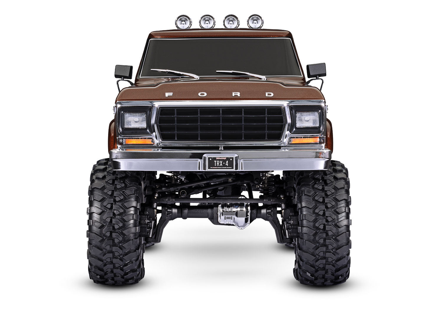 Traxxas TRX-4 1/10 High Trail Edition RC Crawler w/'79 Ford F-150 Ranger XLT Body (Καφέ) &amp; ραδιόφωνο TQi 2,4 GHz