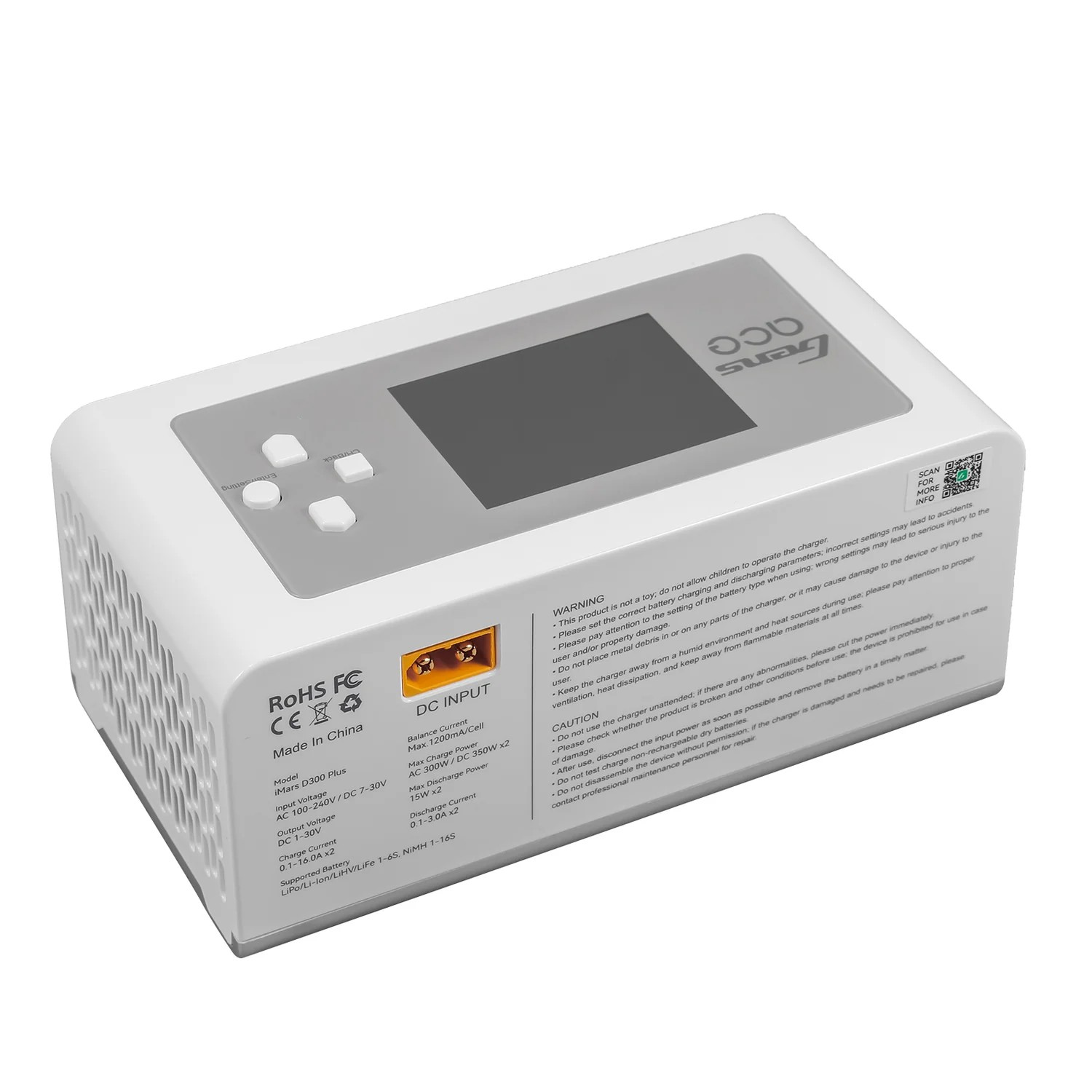 Gens ace iMars D300 Plus Smart Charger Dual Channel | G-Tech | Bluetooth | Racerc