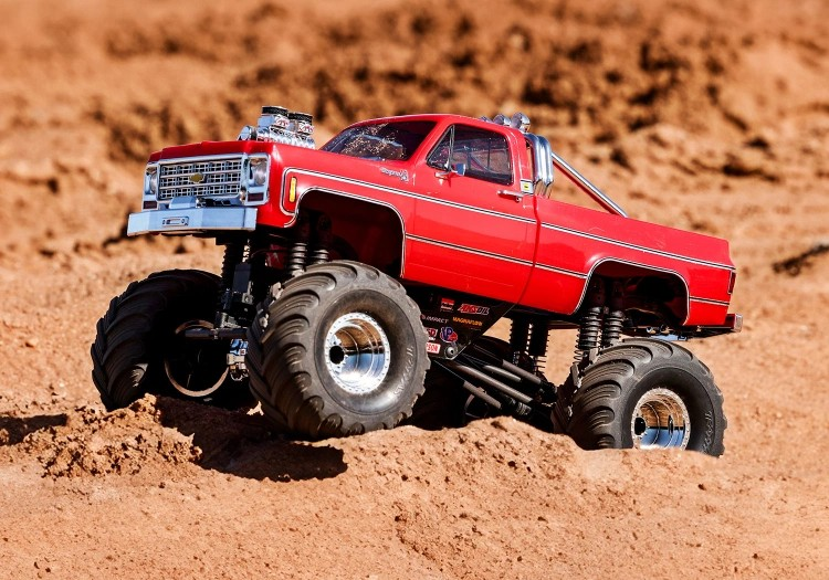 Traxxas TRX-4MT Chevrolet K-10 Monster Truck RTR Red - 2S LiPo/USB Charger