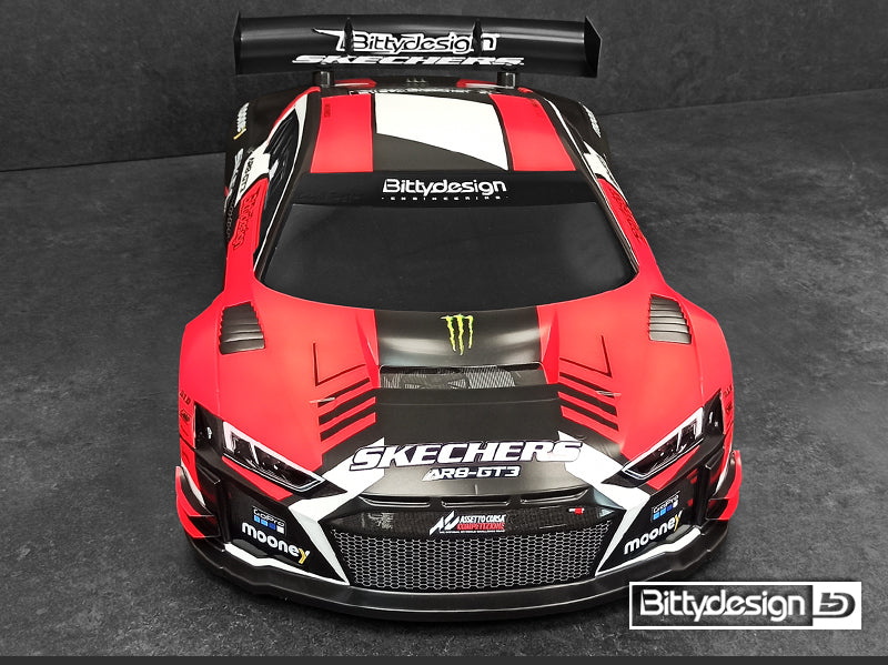 Bittydesign AR8-GT3 1/8 GT clear body 360mm, long wheelbase (LWB), ( LW | 1mm)