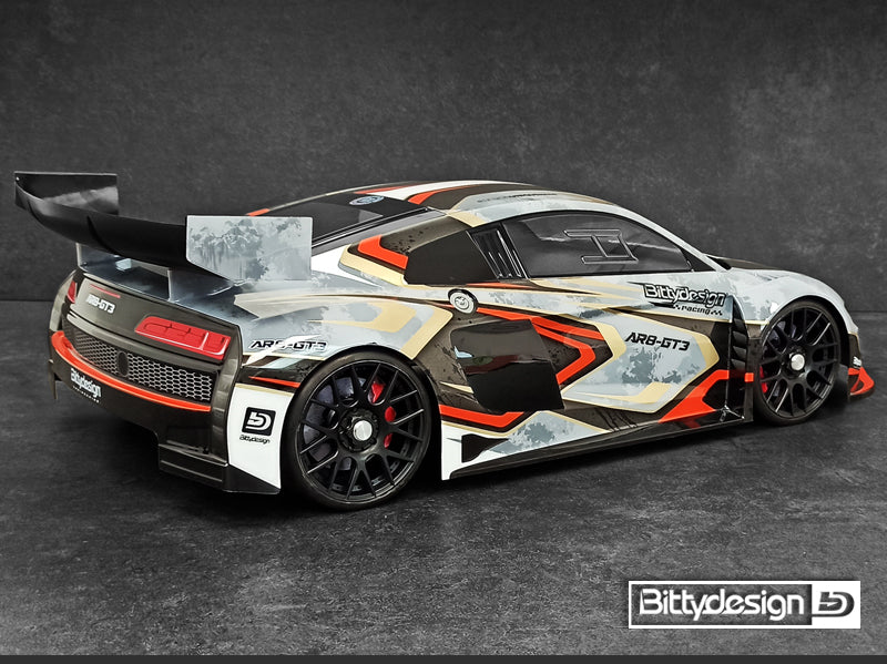 Bittydesign AR8-GT3 1/8 GT clear body 360mm, long wheelbase (LWB), ( LW | 1mm)