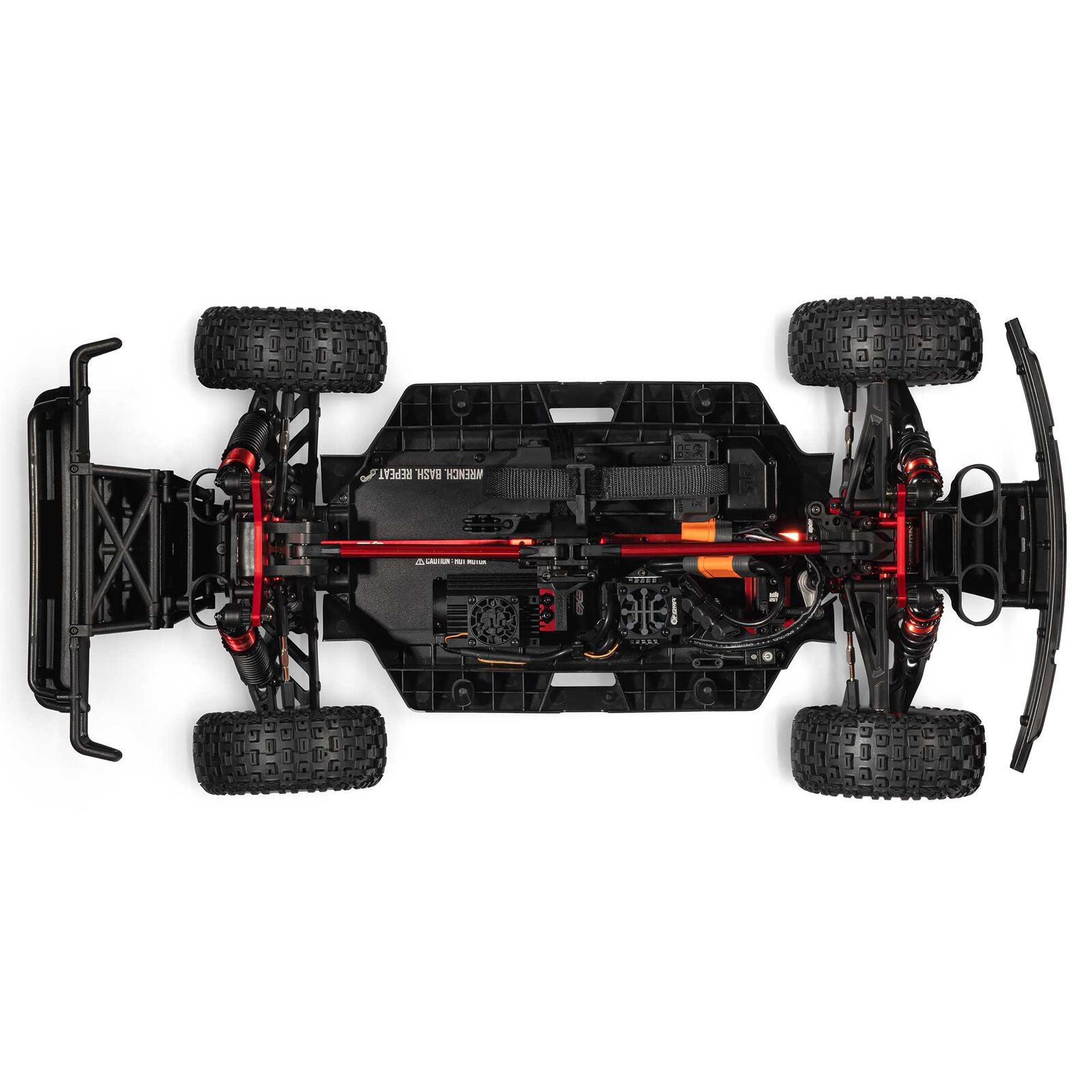 ARRMA Mojave 6S EXB V3 ARA7704V3T1 — επάνω όψη σασί