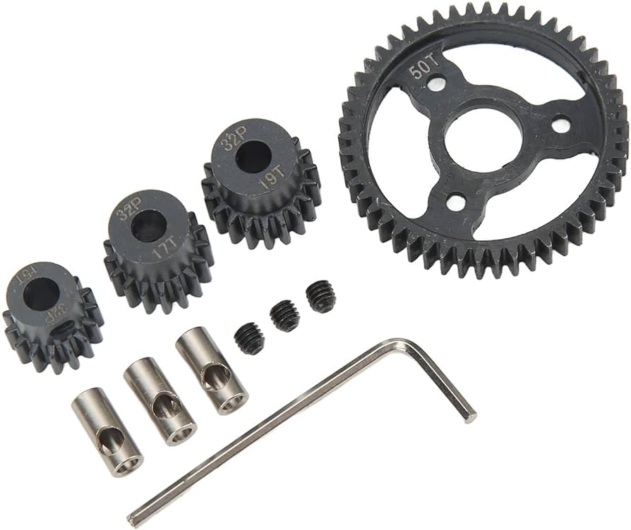 ProtonRC Metal Motor Pionion Gear 50T 15T 17T 19T for Traxxas Slash, Big E Short Course