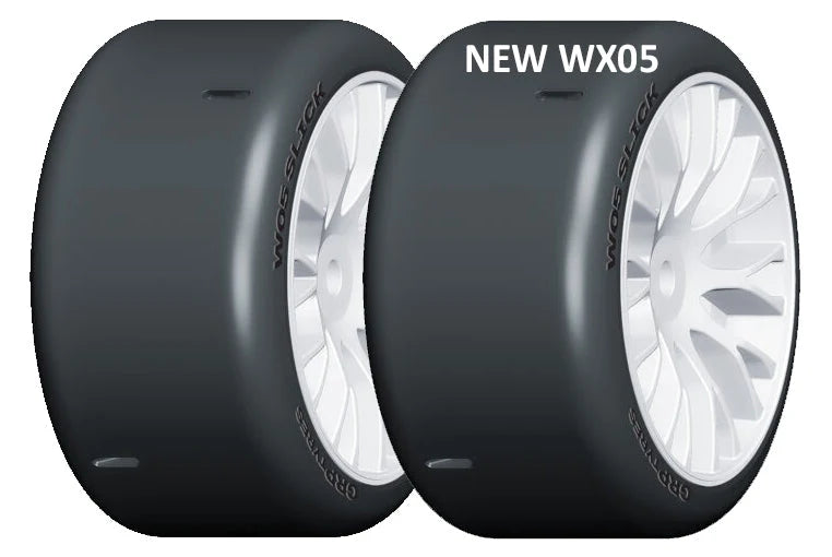 GWH05-XM2 Medium Slick 1/5 TC Tires – Κολλημένα Λάστιχα 1/5 Touring Car για Υψηλή Πρόσφυση