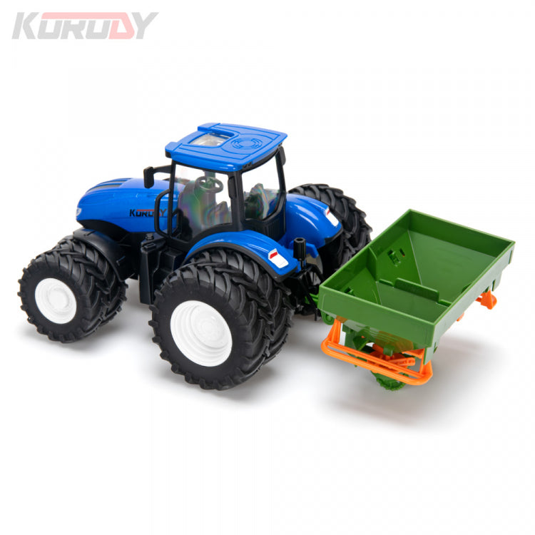 Korody Tractor w. διπλοί τροχοί και λιπασματοδιανομέας RC RTR 1:24