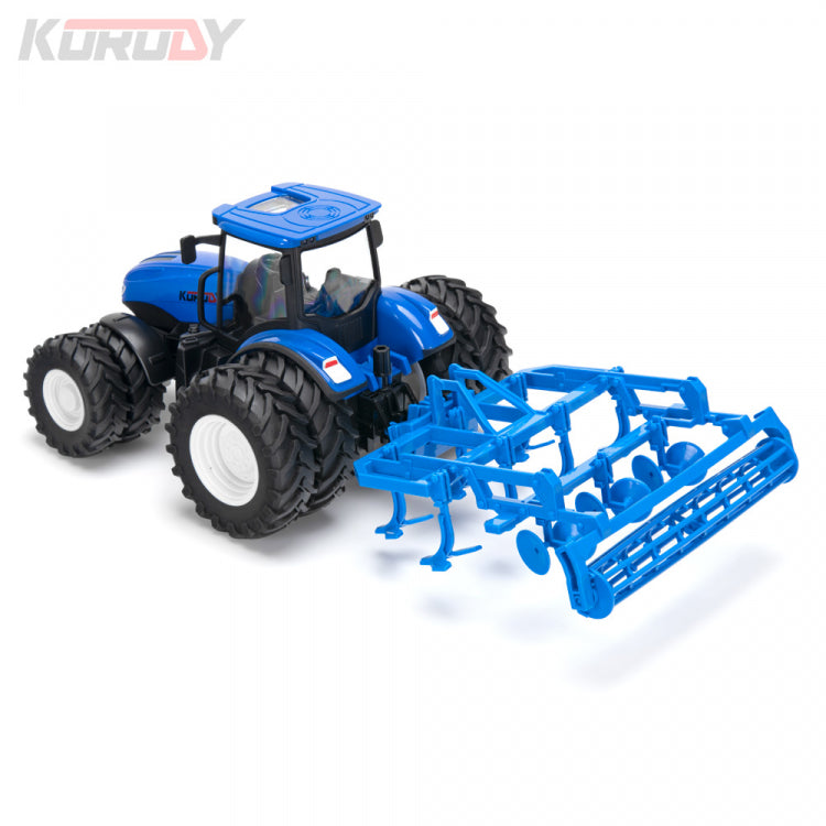 Korody Tractor w. double wheels and comb. land grader RC RTR 1:24