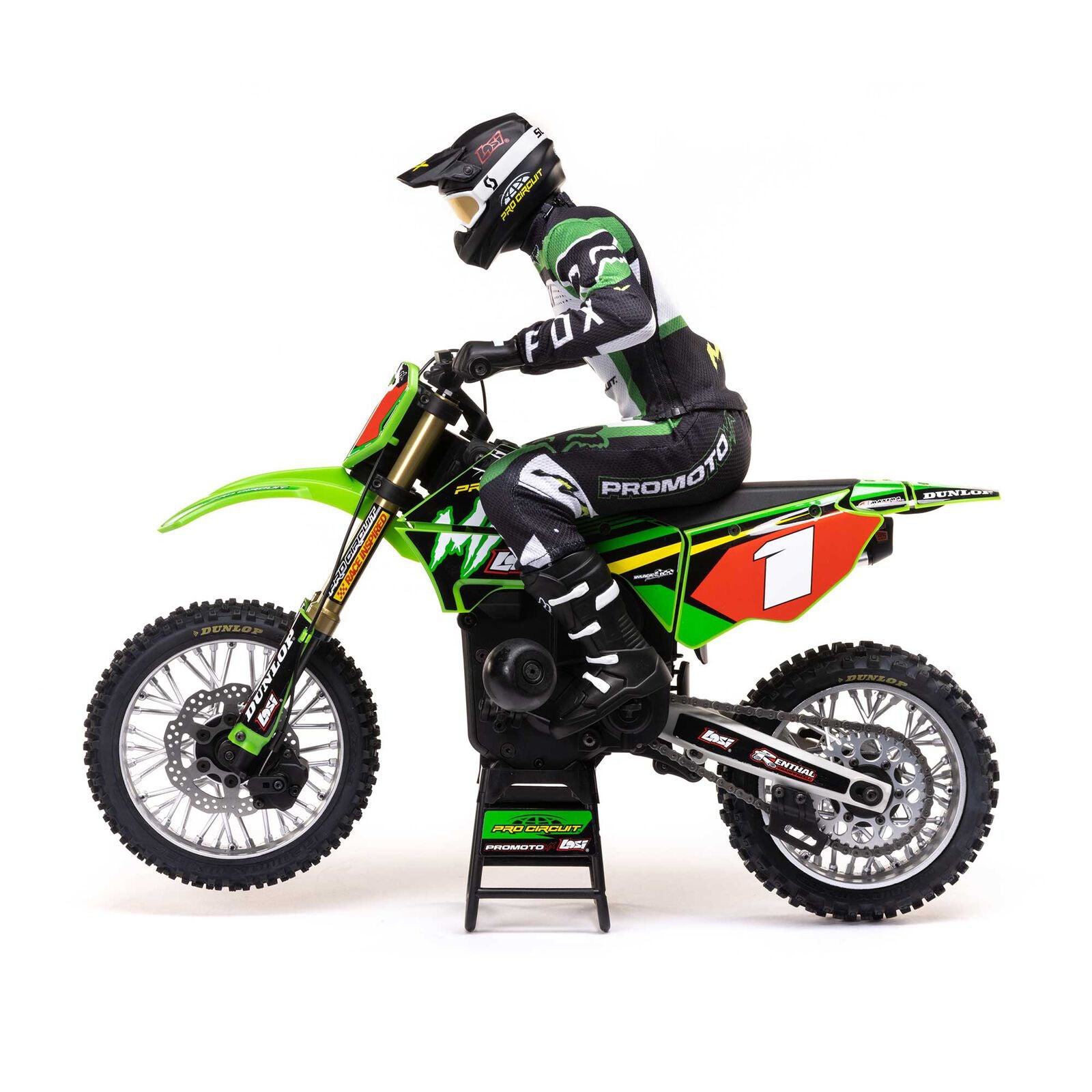 Losi Promoto-MX RTR 1/4 Brushless Dirt Bike (Pro-Circuit) w/2.4GHz DX3PM Radio, MS6X & Battery & Charger