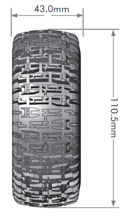 Louise Tire & Wheel SC-PIONEER Associated SC10 4WD (2)