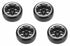 Louise 1/10 Drift 14-Spoke Wheel & Tire Set Matte Black – 12mm Hex με Ρυθμιζόμενο Offset 2/4/6/8mm