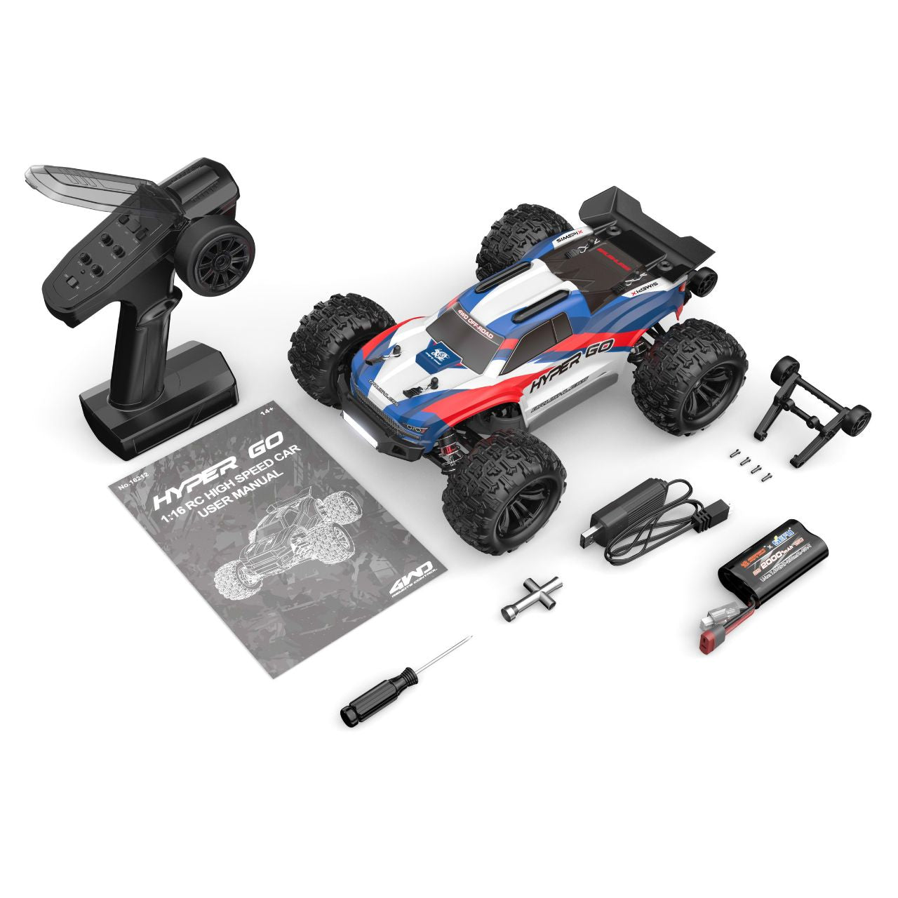 MJX Hyper GO 16212 1/16 Brushless Truggy 4WD RTR – Τηλεκατευθυνόμενο Truggy με Μπαταρία & Φορτιστή