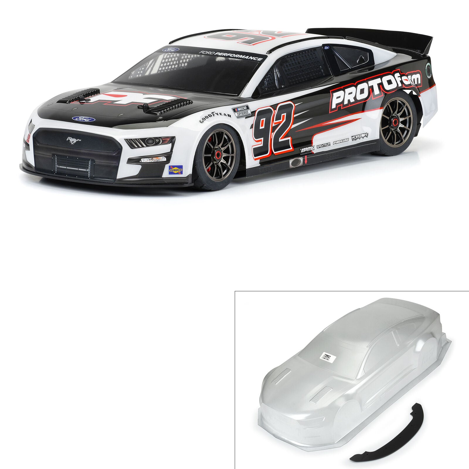 PROTOform 2022 NASCAR Cup Series Ford Mustang Clear Body 1/7 για ARRMA Infraction 6S / Limitless PRM158700