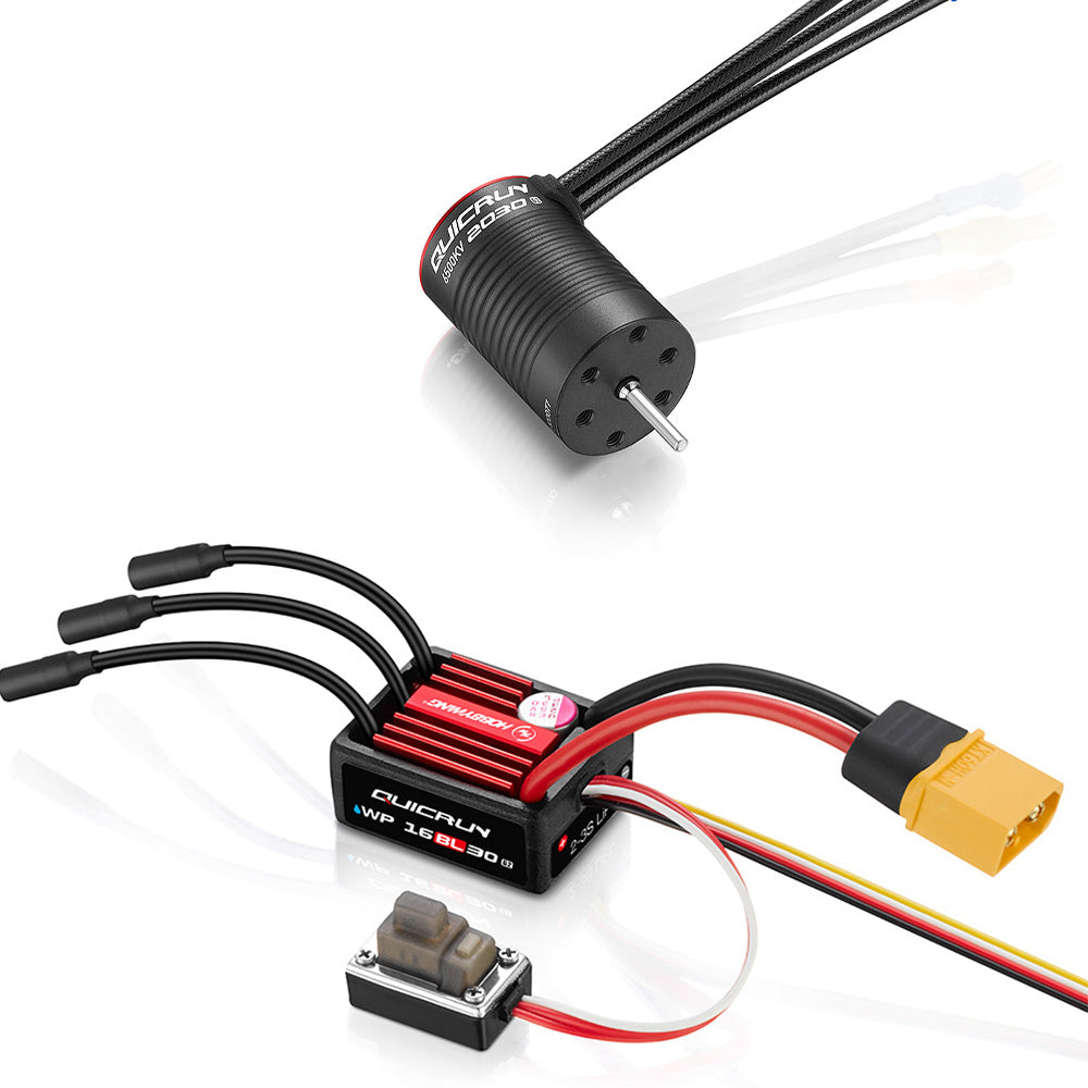 Hobbywing QuicRun WP16BL30 G2 + 2030SL G2 6500kV – Brushless Combo 2S – 1