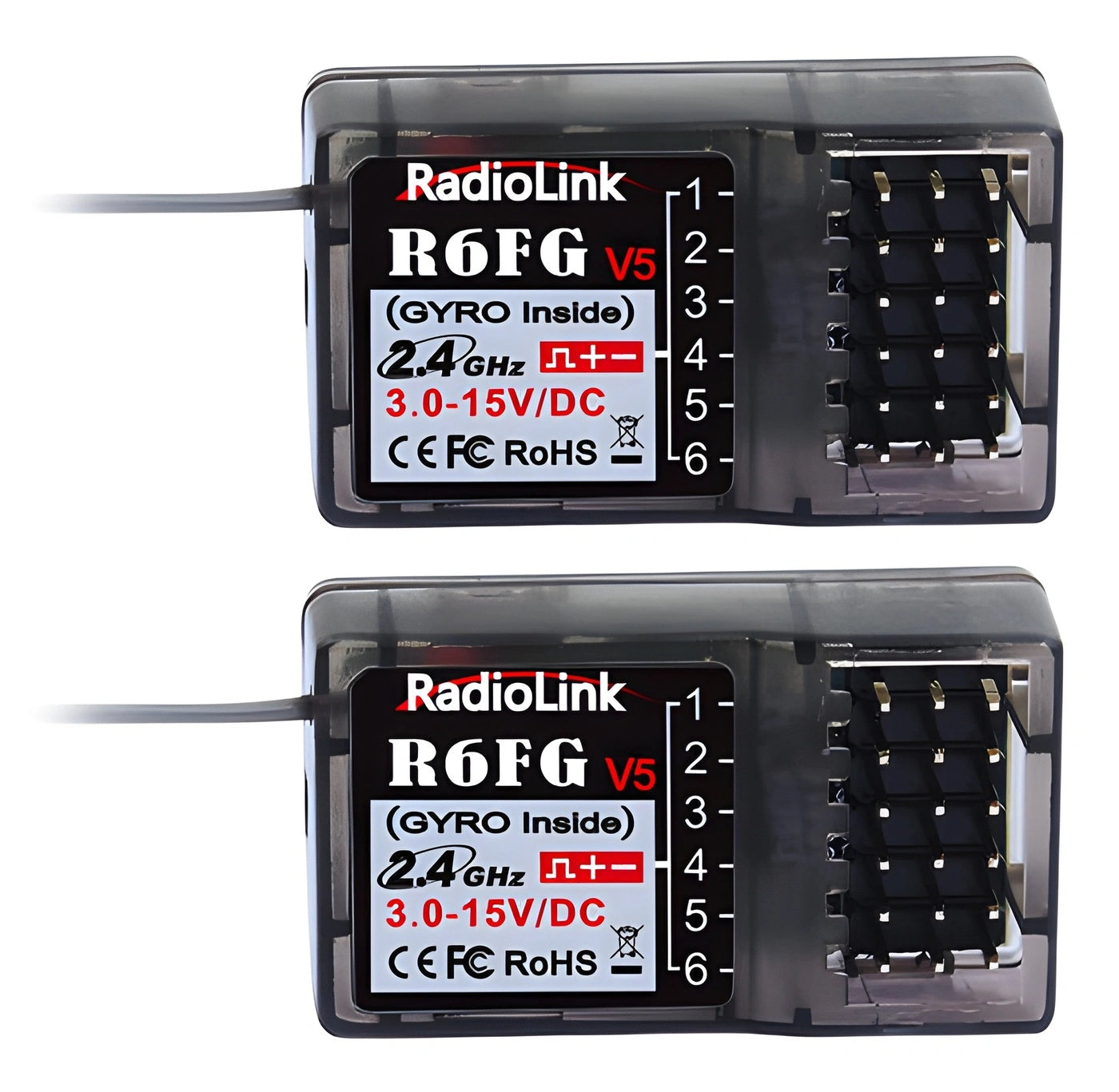 Radiolink RC4GS V3 5CH με 2x R6FG Gyro Receiver – Τηλεκατεύθυνση 2.4GHz για RC Αυτοκίνητα, Σκάφη & Crawlers