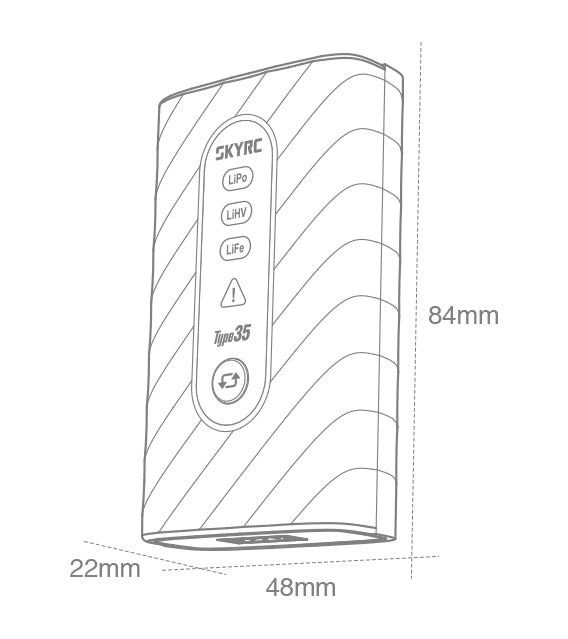 SkyRC Type35 USB-C PD Charger 35W 2-4S