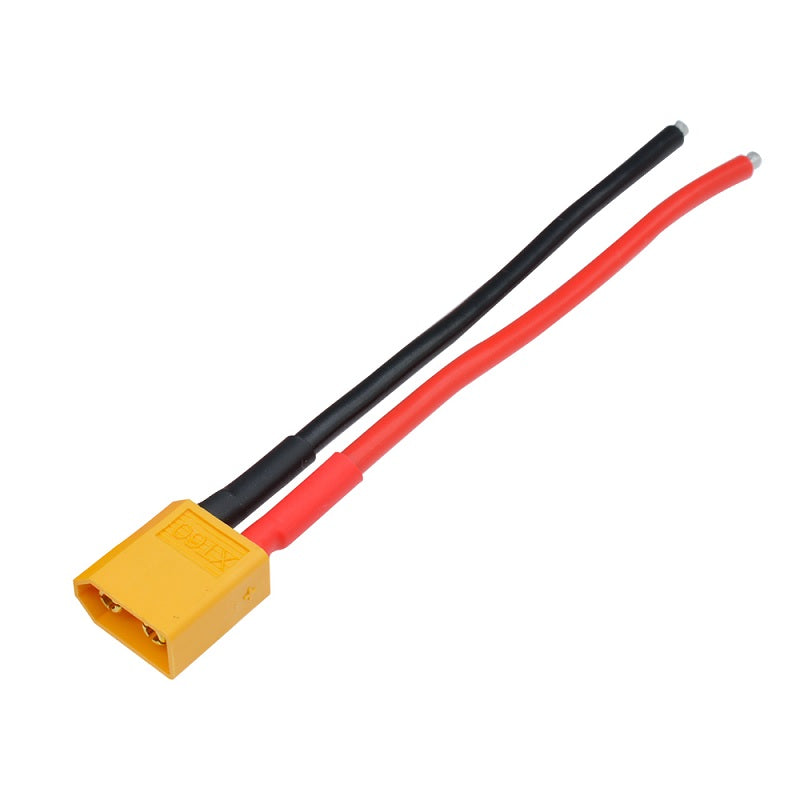 XT90 / XT-90 Male Connectors w/ 10cm 12awg Wire