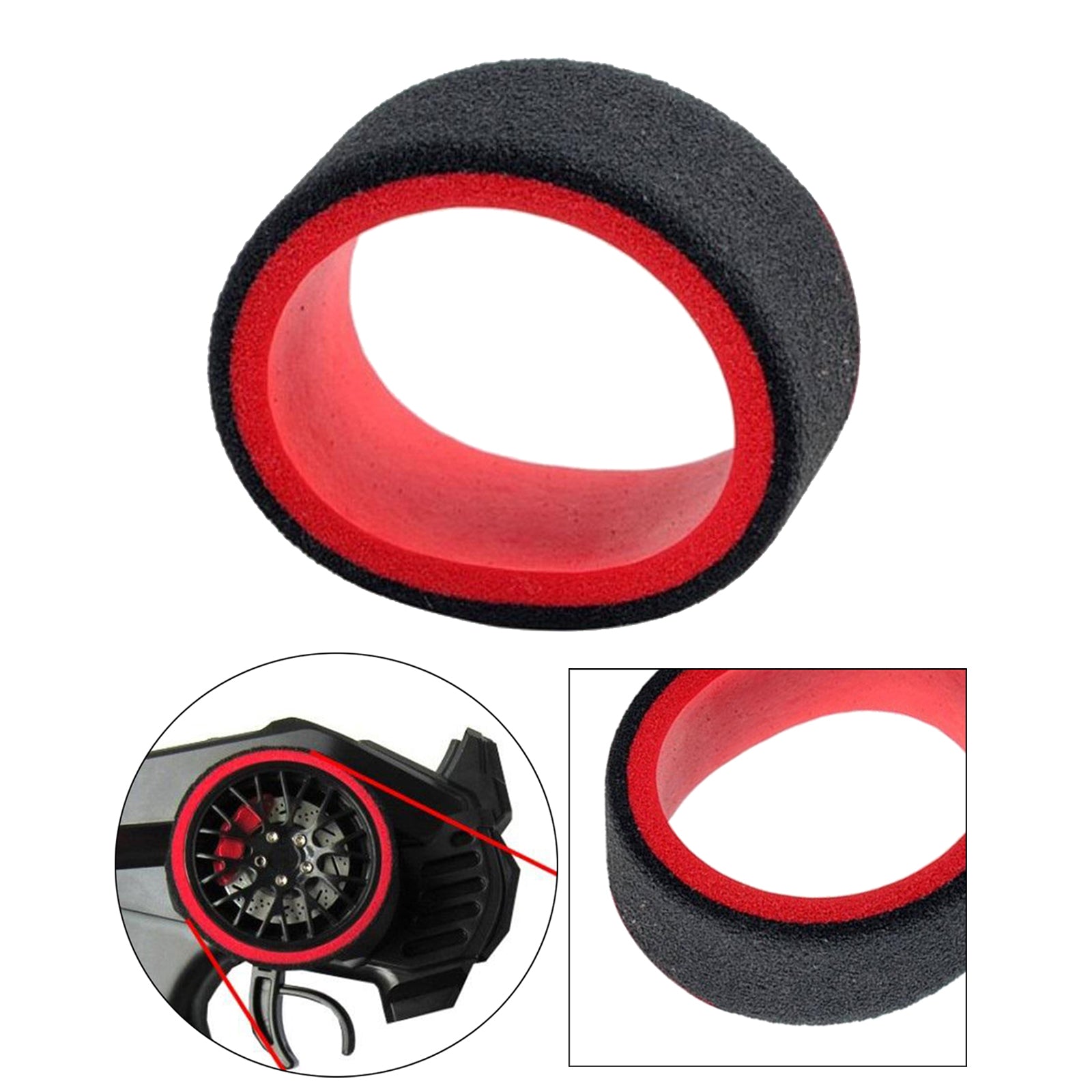 ProtonRC Universal RC Transmitter Double Color Steering Wheel Sponge Grip for Remote Control