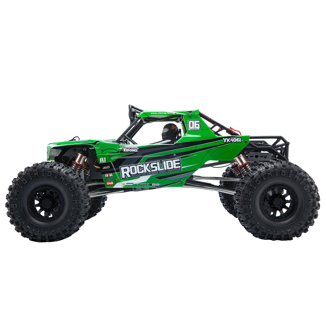 Yikong Rock Crawler Rock Slide YK4061 1/6 4WD Green RTR – Με Hobbywing Fusion 8IGHT & 60kg Servo