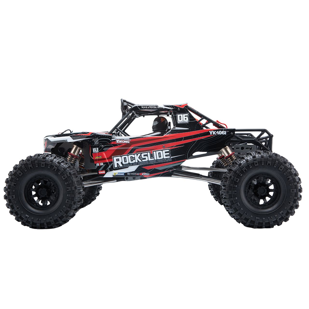 Yikong Rock Crawler Rock Slide YK4061 1/6 4WD Red RTR – Με Hobbywing Fusion 8IGHT & 60kg Servo