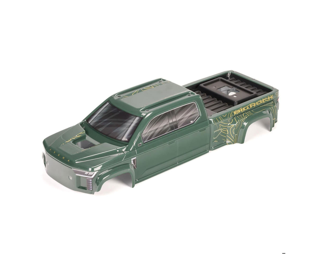 Arrma Big Rock 4X4 Cab Clipless Painted Decaled Trimmed Body (Green)