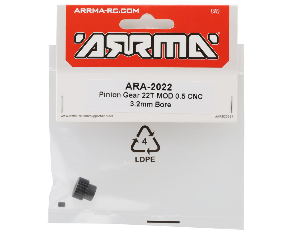 Arrma Mod 0.5 Pinion Gear 22T 3.2mm Bore