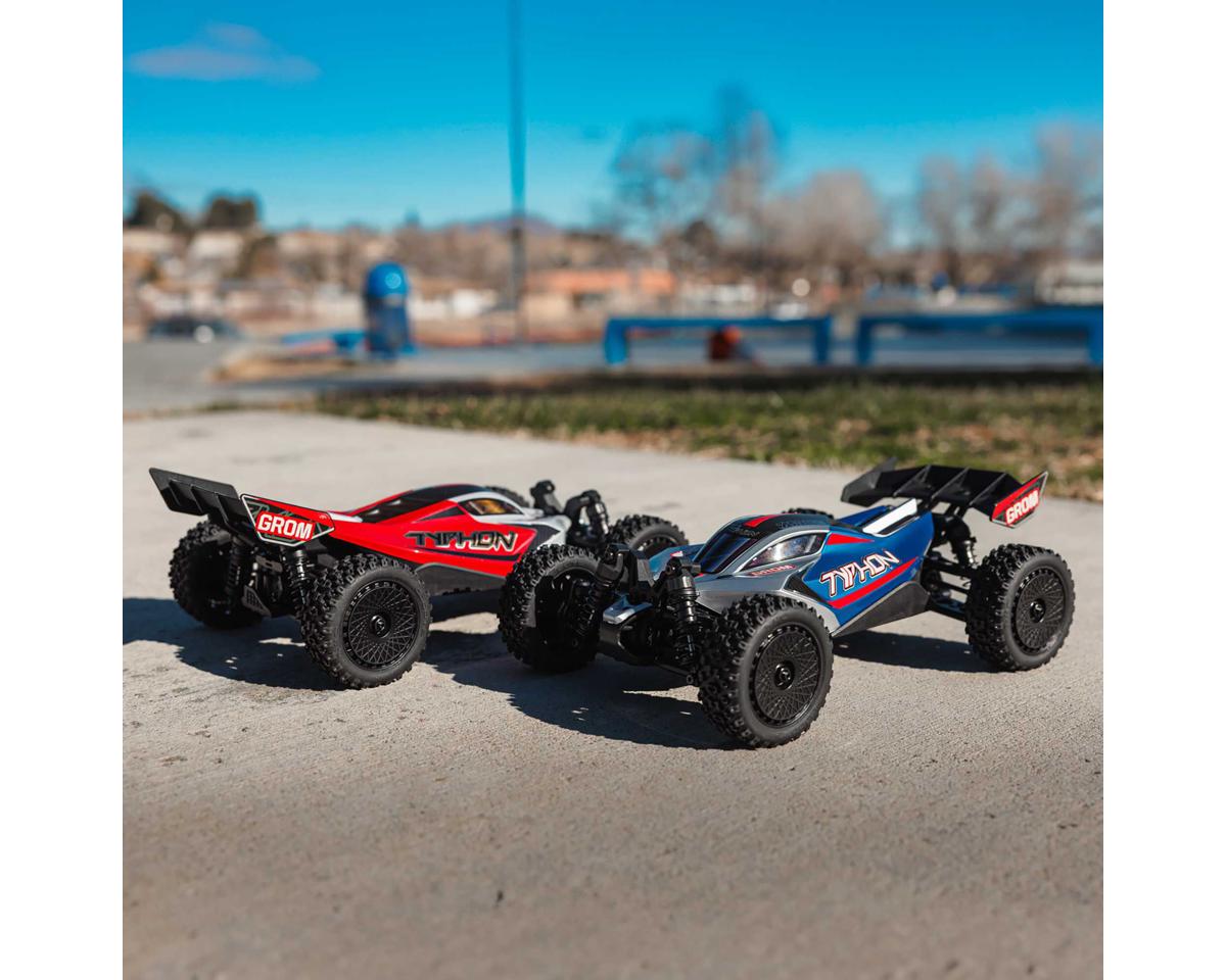 Arrma Typhon Grom MEGA 4WD 380 Brushed 1/18 Buggy RTR (Red/White) w/SLT2 2.4GHz Radio, Battery & Charger