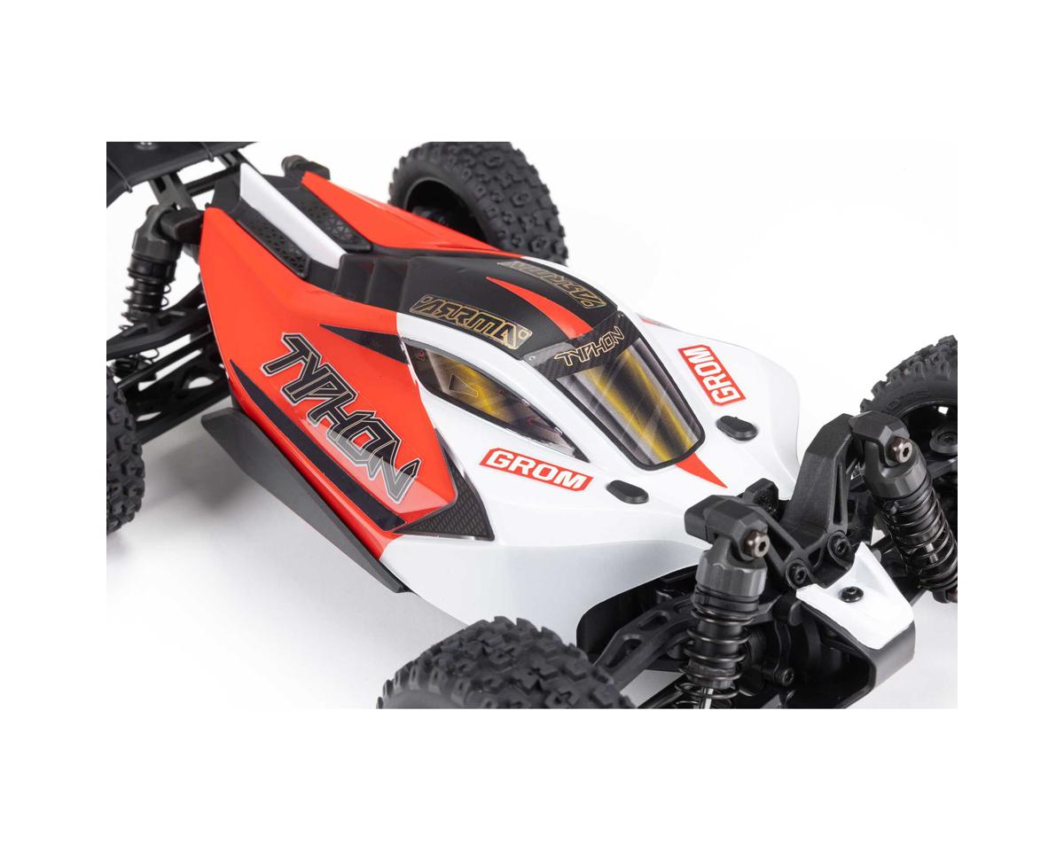 Arrma Typhon Grom MEGA 4WD 380 Brushed 1/18 Buggy RTR (Red/White) w/SLT2 2.4GHz Radio, Battery & Charger