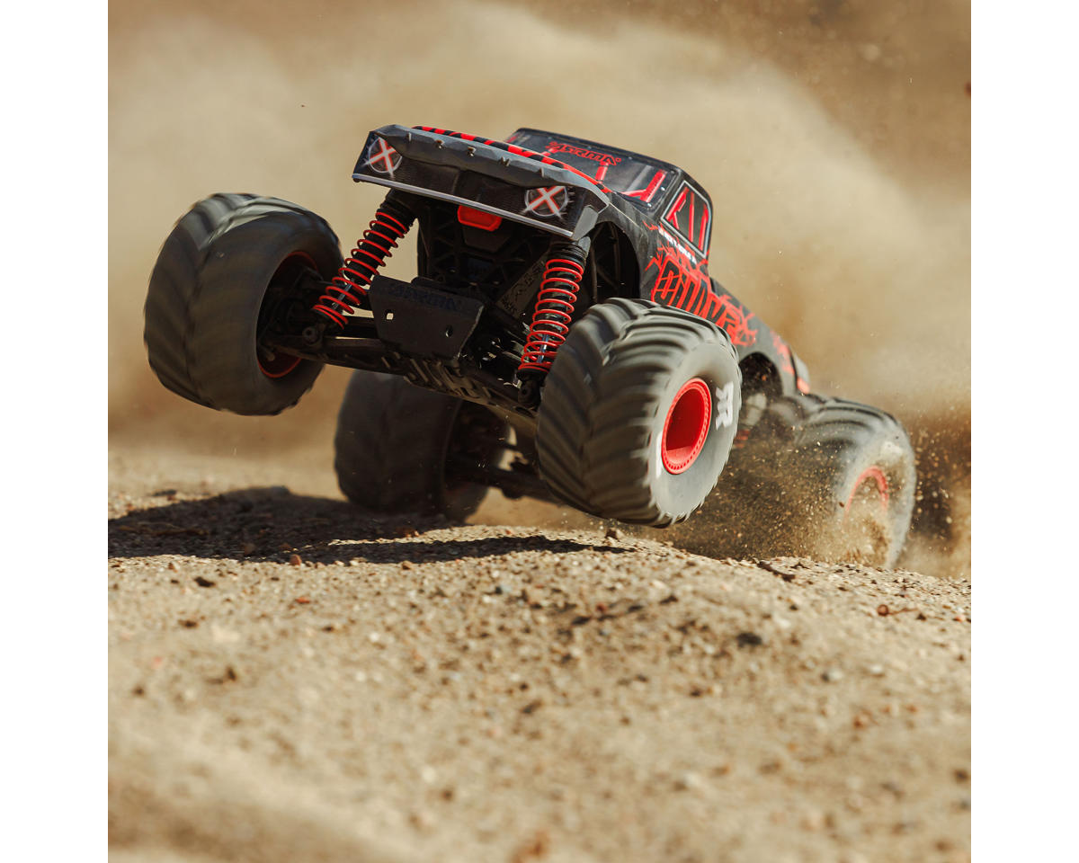 Arrma Quake Grom 4x4 1/16 RTR Brushed Monster Truck (Red) w/SLT2 2.4GHz Radio, Battery & Charger