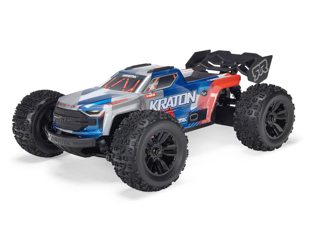 ARRMA Mini Kraton 3S BLX 4X4 1/16 RTR Brushless Monster Truck (Red/Blue) με 3S LiPo & Charger